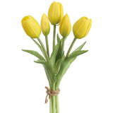 Real Touch Tulip Bouquet Yellow