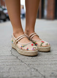 Embroidered Flat Shoe