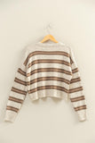 Striped Crew Neck Cozy Sweater