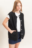 Button-Up Sweater Vest