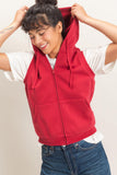 Sleeveless Zip Up Hoodie