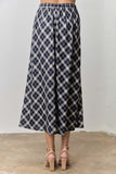 Plaid Midi Skirt