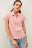 Lace Trim Cotton Voile Romantic Blouse