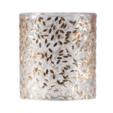 Glass Votive Holder W Embedded Sequin