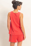 Sleeveless Round Neck Top
