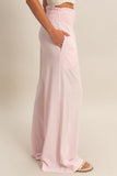 Mineral Washed Wide Leg Pants