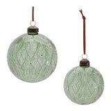 Light Green Textured Ball Ornament