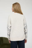 Poodle Bow Jacquard Knit Sweater