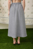 Gingham Midi Skirt
