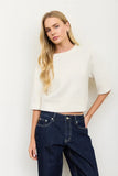 Puff Sleeve Cropped Sweater