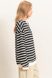 Striped Long Sleeve Pullover