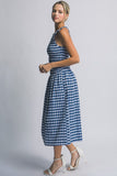 Gingham Smocked Midi Dress