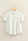 Striped Button-Up Shirt
