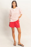 Oversized Striped Top