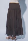 Smocked Maxi Skirt