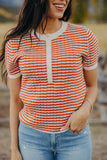Henley Knit Sweater