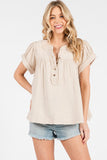 Short Sleeve Babydoll Top