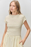 Shirred Top Midi Dress