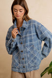 Washed Paid Denim Jacket