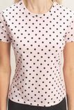 Polka Dot Short Sleeve Top