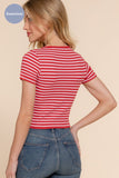 Short Sleeve Seamless Ribbed Top