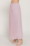 Pleated Long Chiffon Skirt