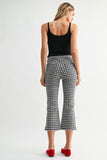 Gingham Skinny Capri Pants