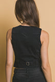 V-Neck Denim Vest