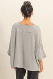 Striped Oversized Top