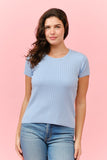 Crew Neck Ribbed Sweater