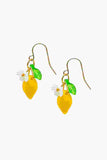 Fruit Lemon Ac Flower Drop Earring