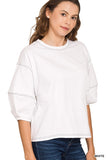 3/4 Balloon Sleeve Top