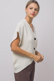Oversized Cardigan Vest