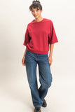 Washed Crew Neck Tee