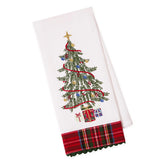 Trim The Tree Embellished Dishtowel