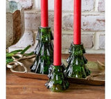 Glass Tree Candle Holder