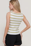 Striped Boat Neck Top