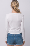 Ribbed Long Sleeve Cardigan