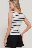 Striped Boat Neck Top