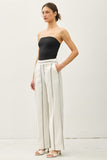 Striped Cotton Blend Pants