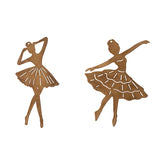 Metal Ballerina Ornament, Antique Brass Finish