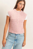 Open Knit Sweater Vest