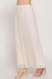 Pleated Long Chiffon Skirt
