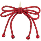 Red Sparkle Bow Ornament W/bell