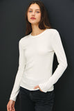 Round Neck Long Sleeve Top