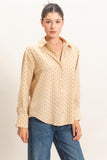Button-Up Polka Dot Shirt
