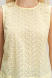 Sleeveless Eyelet Top