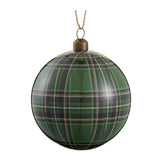 Bead Plaid Plastic Disc Ornament