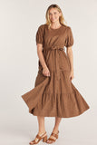 Floral Print Corduroy Dress