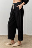 Wide Leg Drawstring Pants